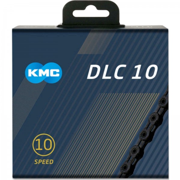 KMC Kette DLC 10 für 10-fach 116-Glieder schwarz Diamant Beschichtung