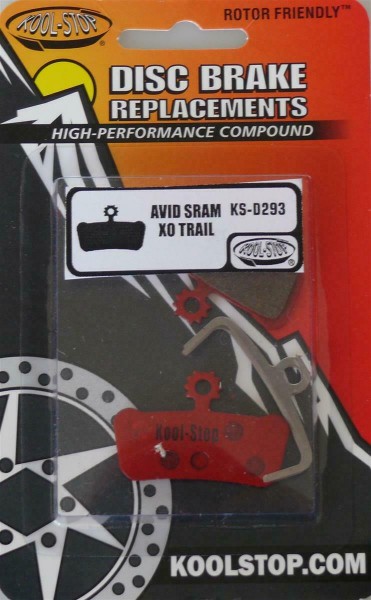 1 Paar Kool Stop Disc Bremsbelag Scheiben-Bremsbeläge AVID Elixir SRAM X0 TRAIL KS-D293