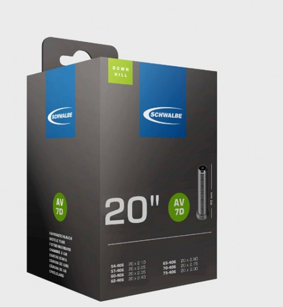 Schwalbe Schlauch AV 7D AV7D 7 D 20 Zoll Nr. 7D HEAVY DUTY DOWNHILL
