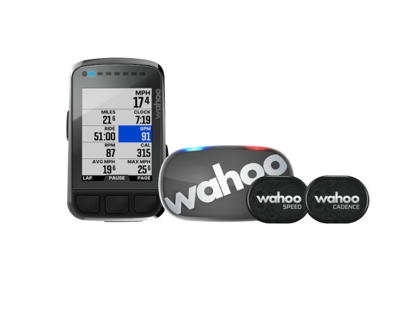 Wahoo ELEMNT BOLT V2 Bundle GPS Computer incl.Speed Cadence Herzfr. ANT+ Bluetooth