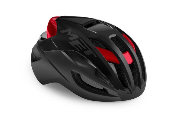 MET Rivale Helm black red metallic matt glossy Gr. L 58-61cm Fahrrad Kopfschutz Sicherheit