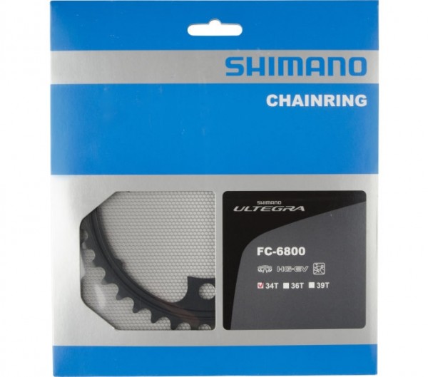 Shimano Ultegra Kettenblatt FC-6800 11-fach 34 Z 110 mm 4-Loch Aluminium schwarz