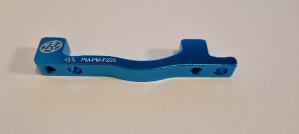 REVERSE Adapter Disc Brake PM-PM 203 Bremsscheibenadapter light-blue