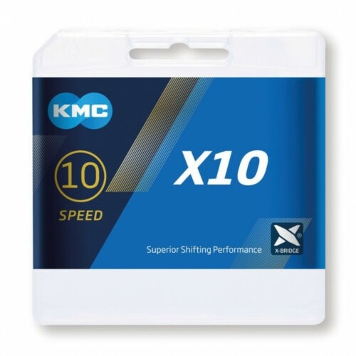 KMC Kette X10 114-Glieder 10-fach grau 1/2"x11/128"