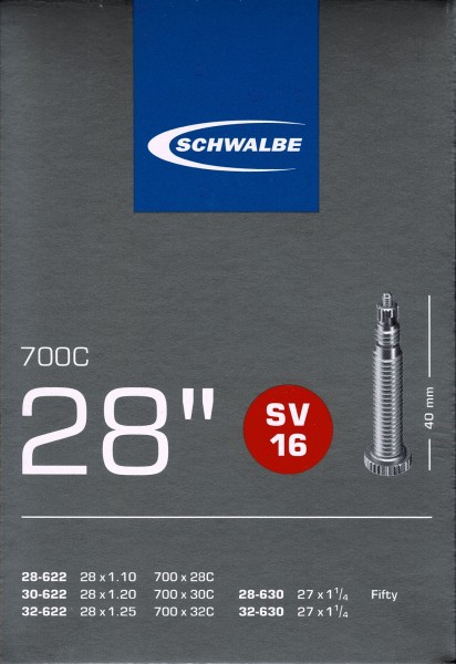 Schwalbe Schlauch SV 16 SV16 28 Zoll Touring Trekking