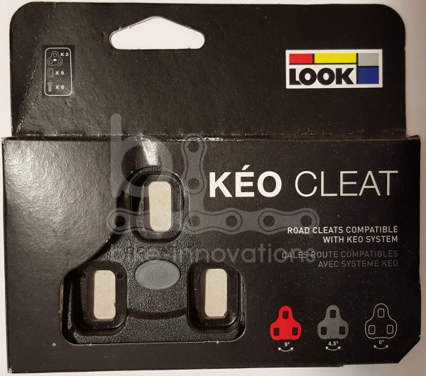 1 Paar Look KEO CLEAT Schuhplatten schwarz 0° Sohlen- / Pedalplatten Cleats original