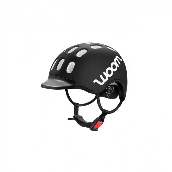 Woom KIDS Helm schwarz Größe M 53 – 56 cm Kinder Fahrrad Kopf Schutz Sicherheit