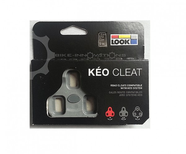 1 Paar Look KEO CLEAT Schuhplatten grau 4,5° Sohlen- / Pedalplatten original