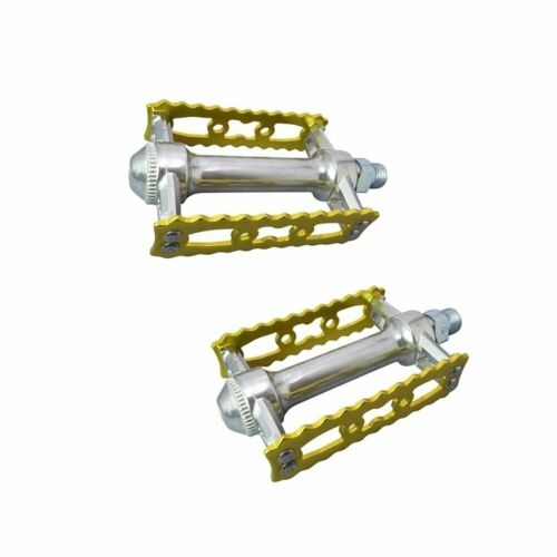 Pedals silber MKS Sylvan Touring Pedale gold Singlespeed Fixie Retro