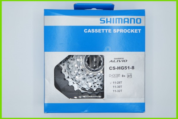 Shimano Kassette CS-HG51-8 8-fach 11-28Z Alivio MTB Trekking Stahl OVP