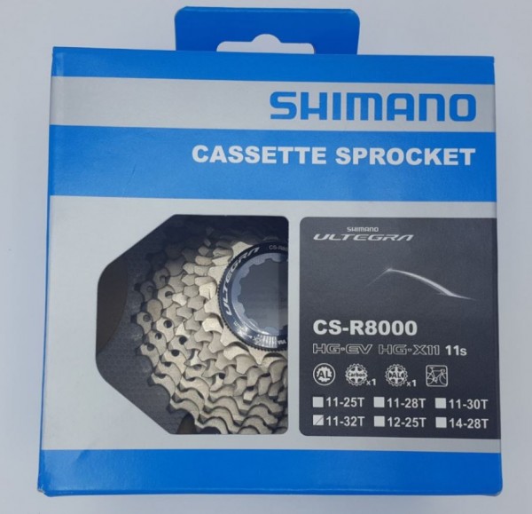 Shimano Kassette CS-R8000 11-fach 11-32Z 11-fach Ultegra Stahl Rennrad OVP