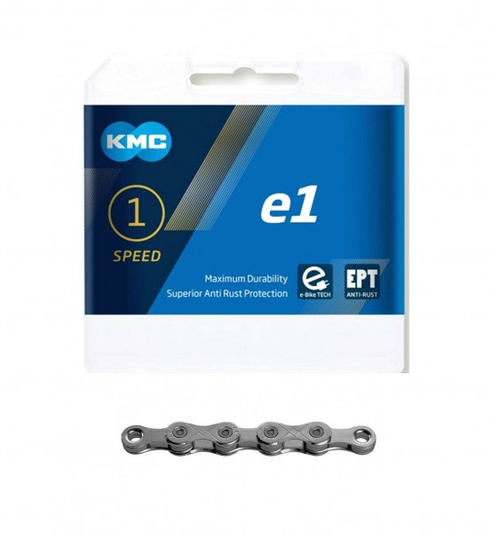 KMC e1 EPT Kette E-Bike für Nabenschaltung 1-fach 130 Glieder Silber