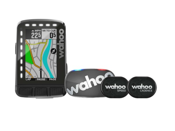 Wahoo ELEMNT ROAM V2 Bundle GPS Computer incl.Speed Cadence Herzfr. ANT+ Bluetooth