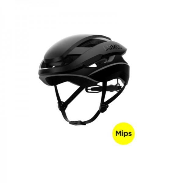 LUMOS Helm Ultra Fly Mips + Firefly LED Licht Stealth Black Gr. M/L 55-61cm
