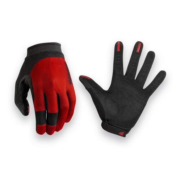 Bluegrass React Handschuhe red diverse Größen MTB Touchscreen-kompatibel