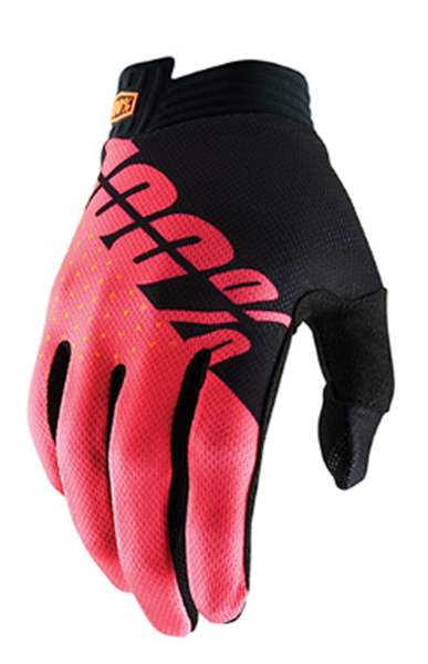 100% itrack Glove Handschuh black/fluo red Gr. L Fahrrad