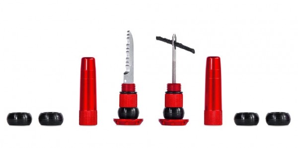 Muc-Off Stealth Tubeless Puncture Plug Kit Tubeless Reparatur-Set red