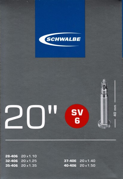 Schwalbe Schlauch SV 6 SV6 20 Zoll