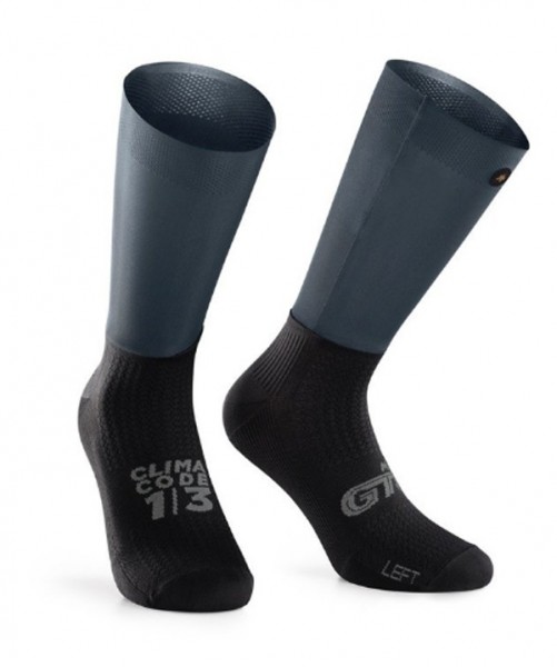 ASSOS GTO Socks Summer Kosimo Granit Socken diverse Größen