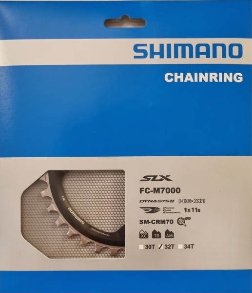 Shimano Kettenblatt SLX FC-M7000-1 11-fach (SM-CRM70) 32 Zähne 4-Arm 96 mm schwarz