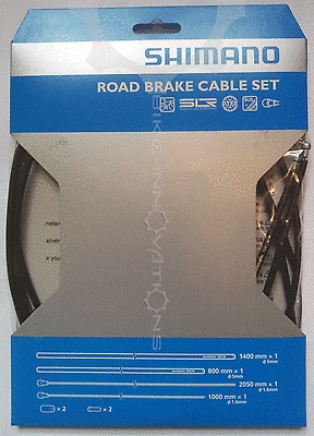 Shimano Bremszugset Road Brake Cable Set SIL-TEC SLR schwarz Race Rennrad