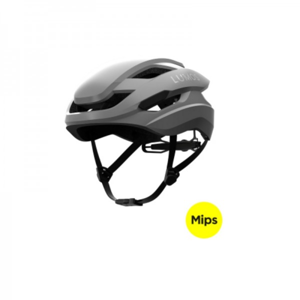 LUMOS Helm Ultra Fly Mips + Firefly LED Licht Maverick Grey Gr. M/L 55-61cm