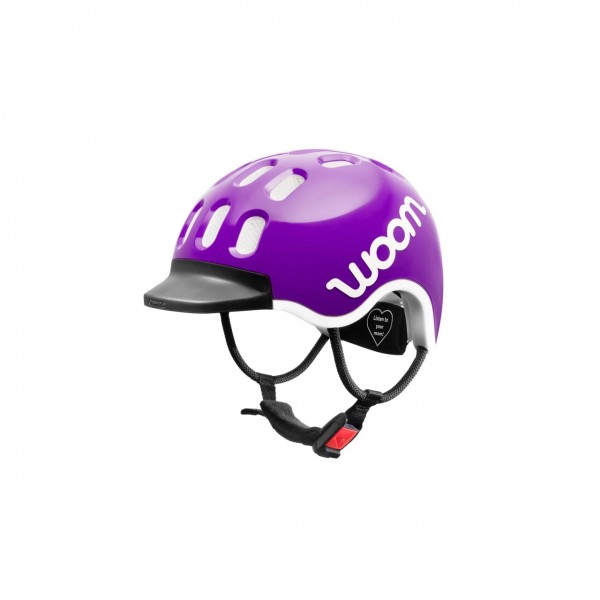 Woom KIDS Helm lila Größe S 50 – 53 cm Kinder Fahrrad Kopf Schutz Sicherheit