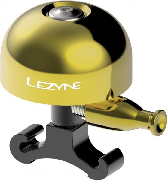 Lezyne Classic Brass Klingel Gr. S Messing poliert gold-schwarz 21 g
